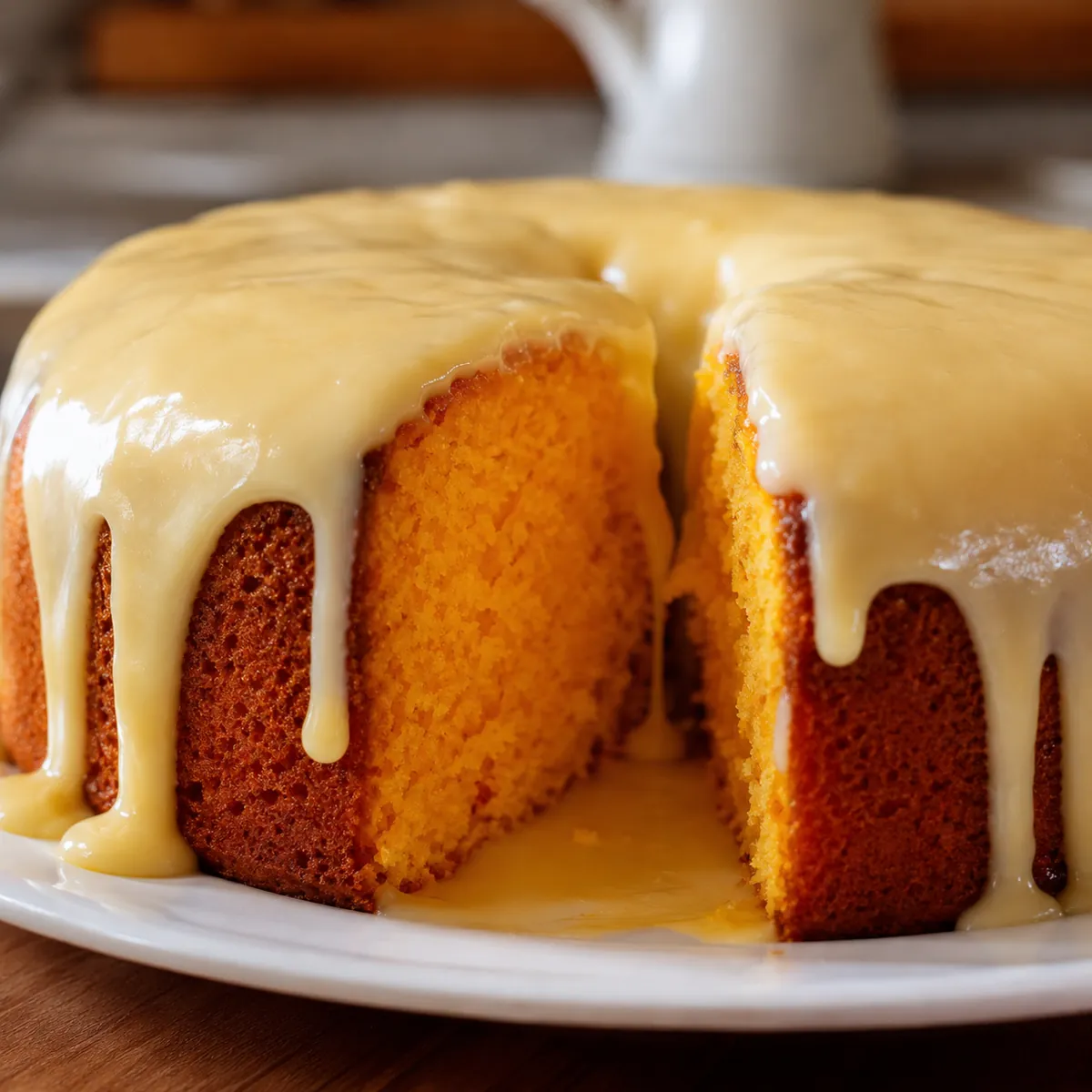 Bolo de Cenoura com Cobertura de Brigadeiro Branco