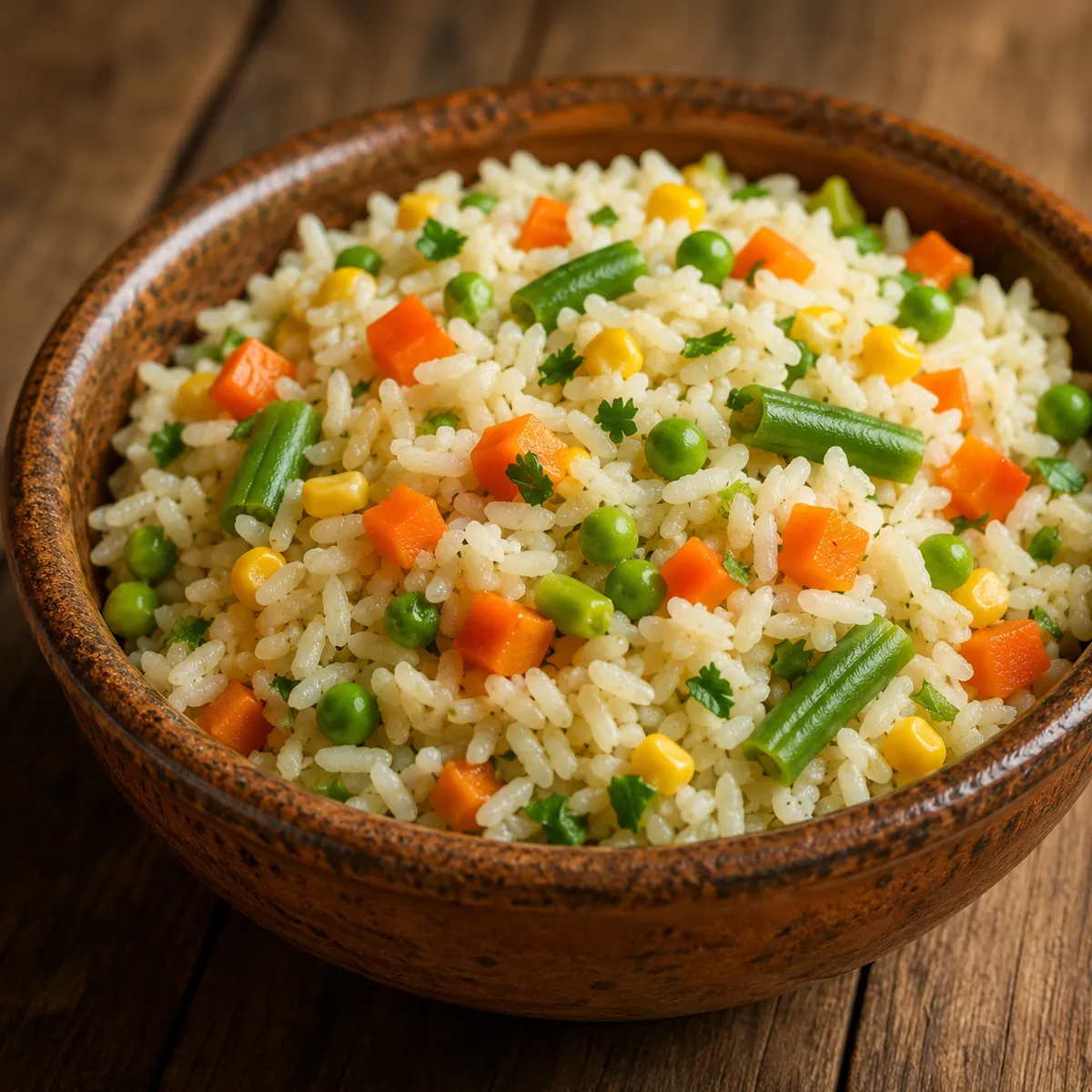Arroz Temperado com Legumes