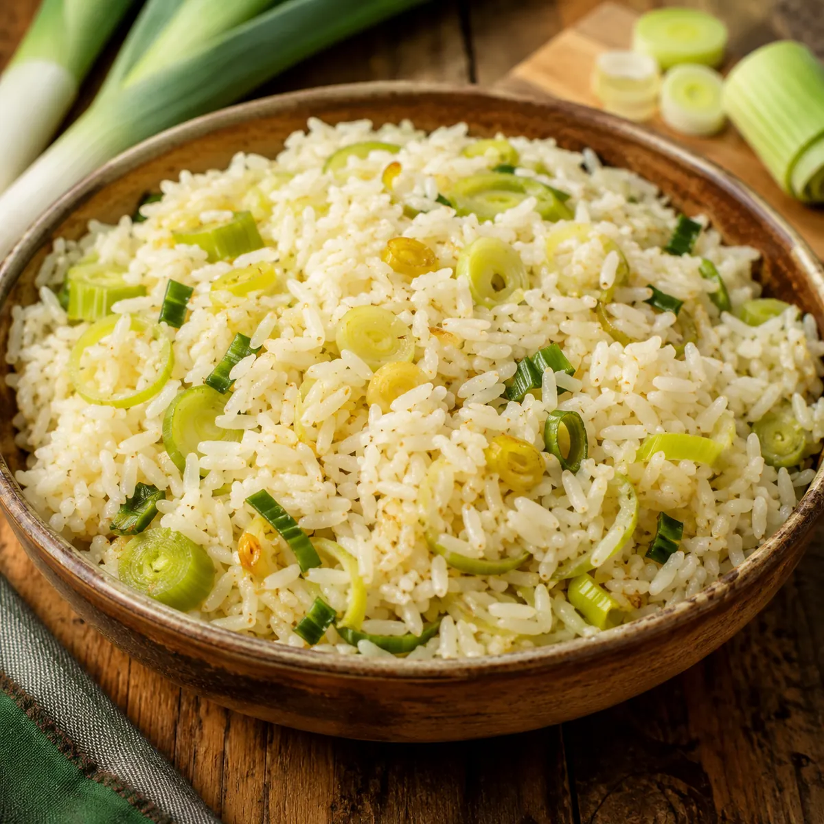 Arroz com Alho Poró