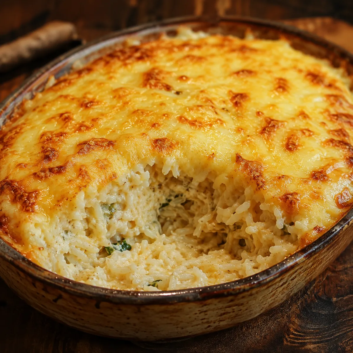 Arroz de Forno com Queijo