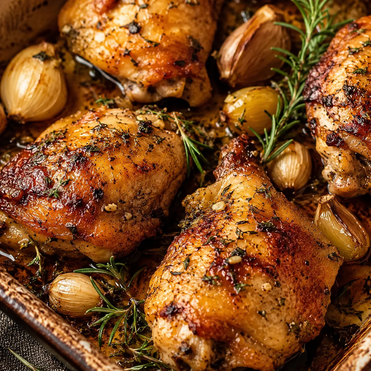 Frango Assado com Alho e Ervas