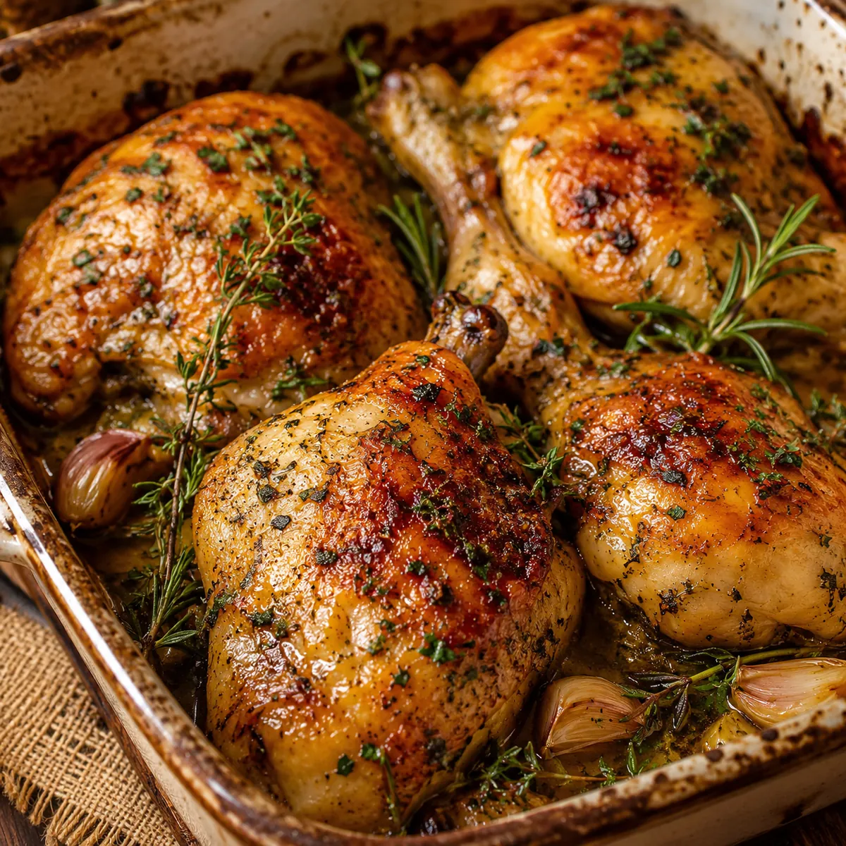 Frango Assado com Ervas Finas