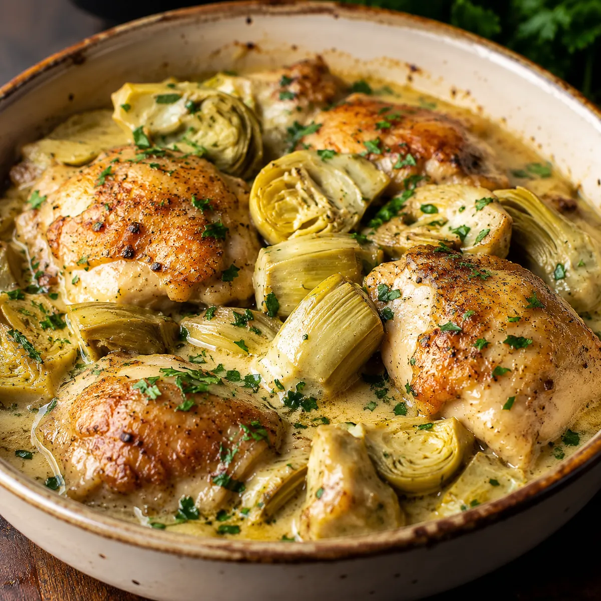 Frango com Alcachofra