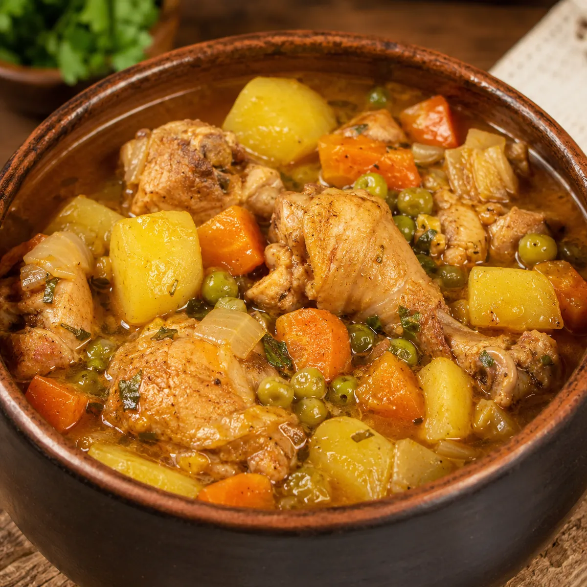 Frango com Legumes na Panela de Pressão