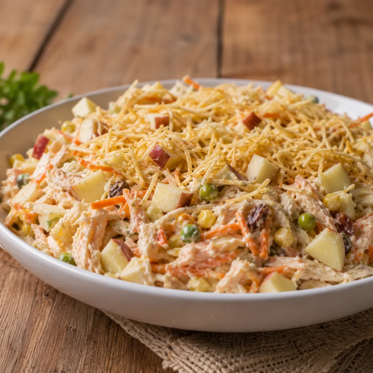 Salpicão de Frango Cremoso com Maçã