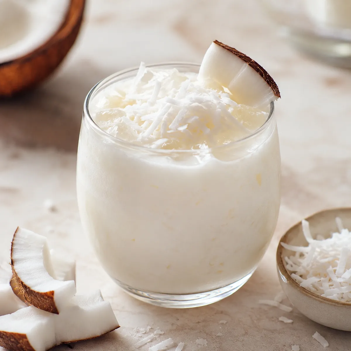 Batida de Coco com Leite Condensado