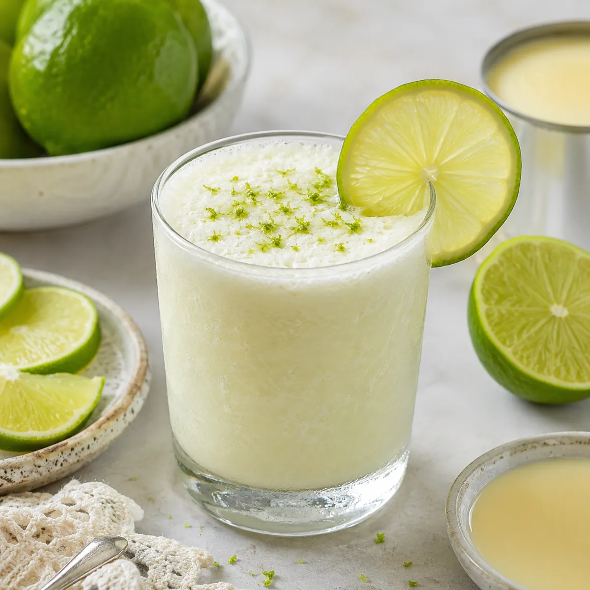 Batida de Limão com Leite Condensado