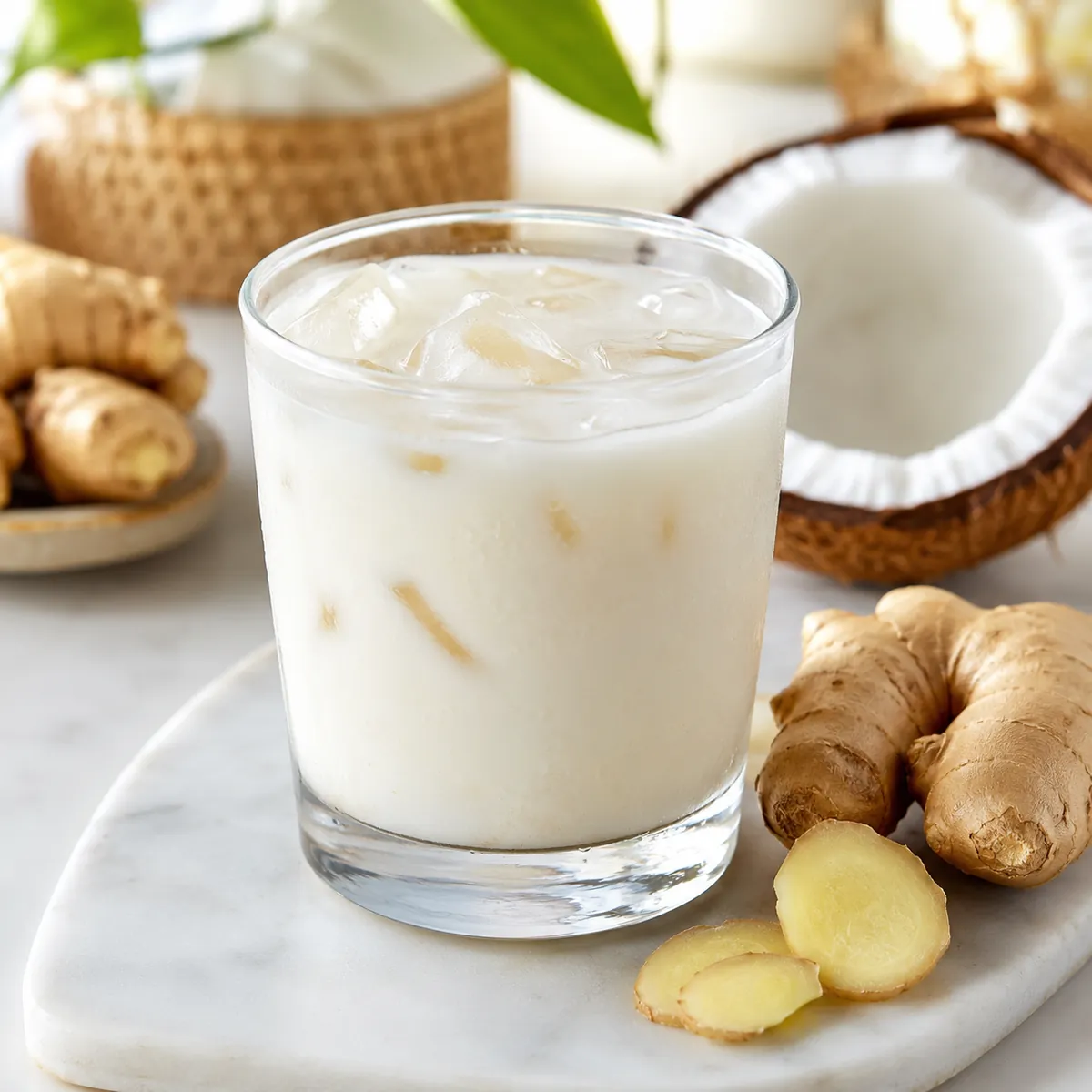 Leite de Coco com Gengibre