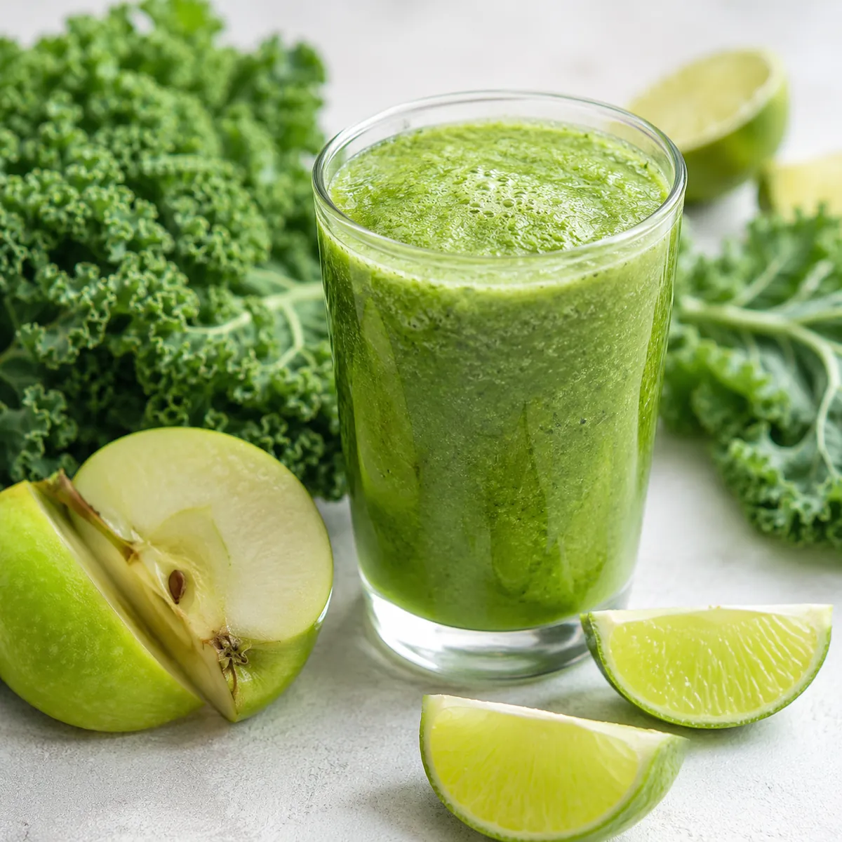 Suco de Couve com Limão e Maçã