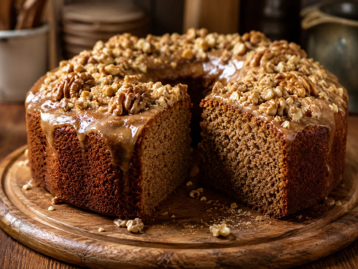 Bolo de Café com Nozes