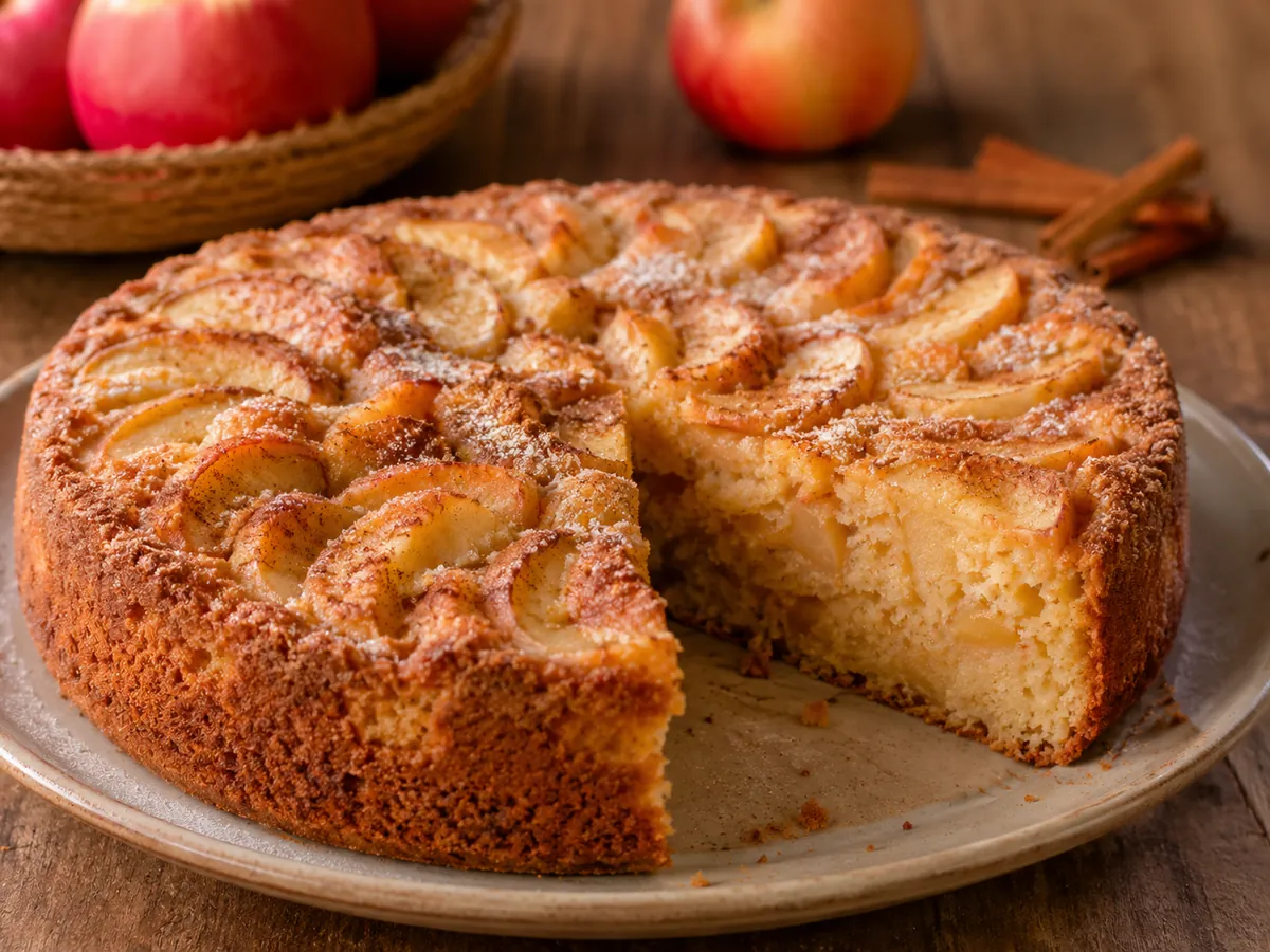 Bolo de Maçã com Canela