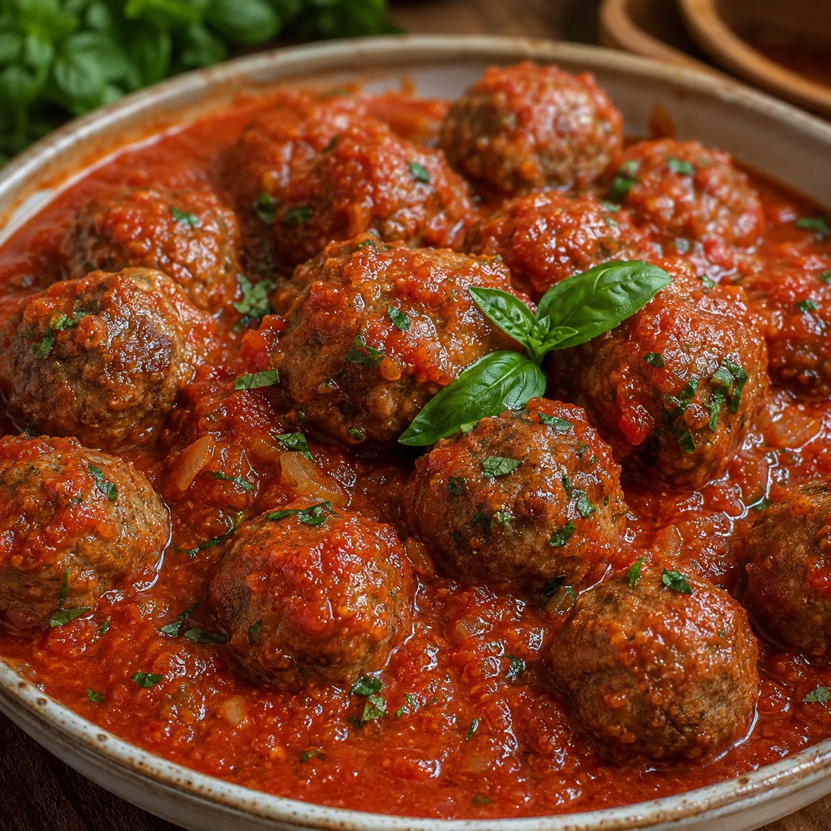 Almôndegas de Carne ao Molho Sugo