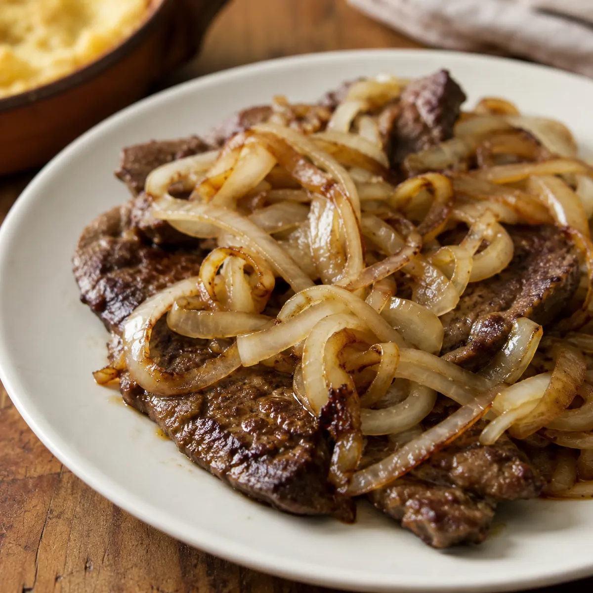Bife de Fígado Acebolado