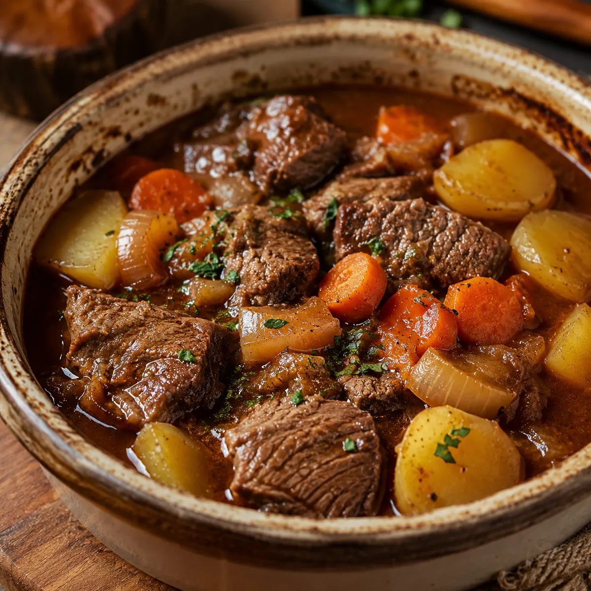 Bife de Panela com Legumes