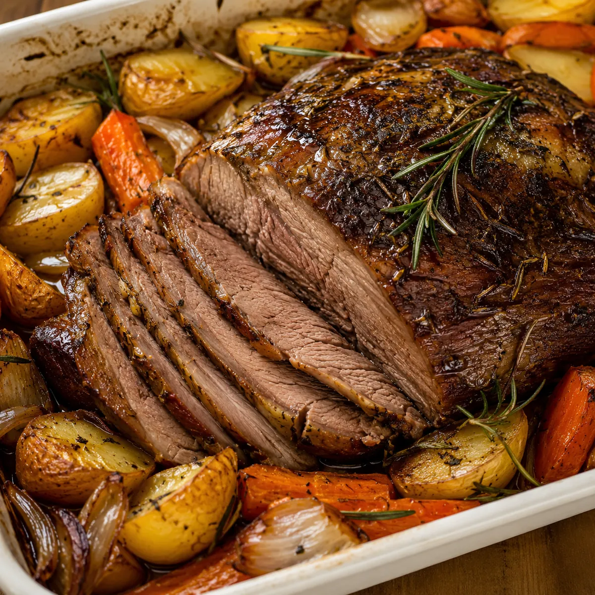 Carne Assada com Legumes e Alecrim