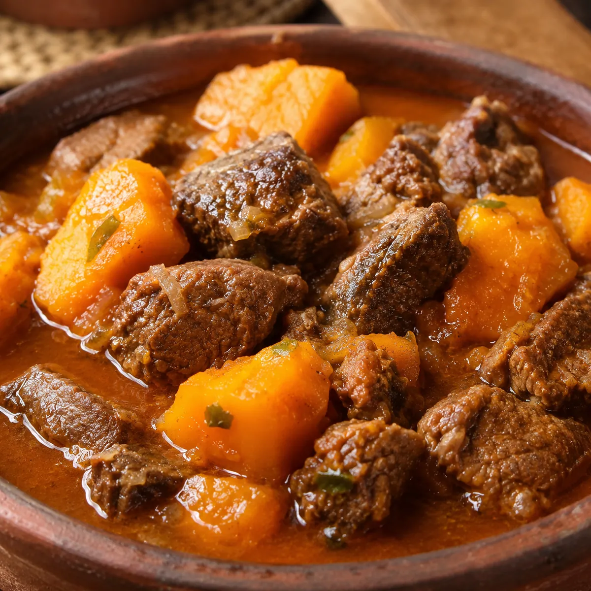 Carne de Panela com Abóbora