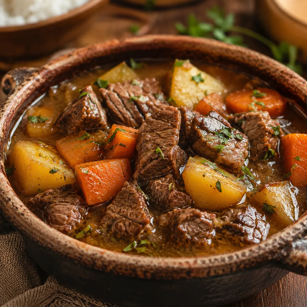 Carne de Panela com Cenoura e Batata