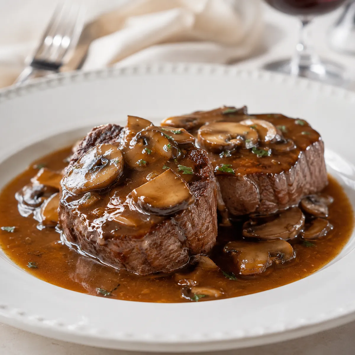 Filé Mignon ao Molho Madeira