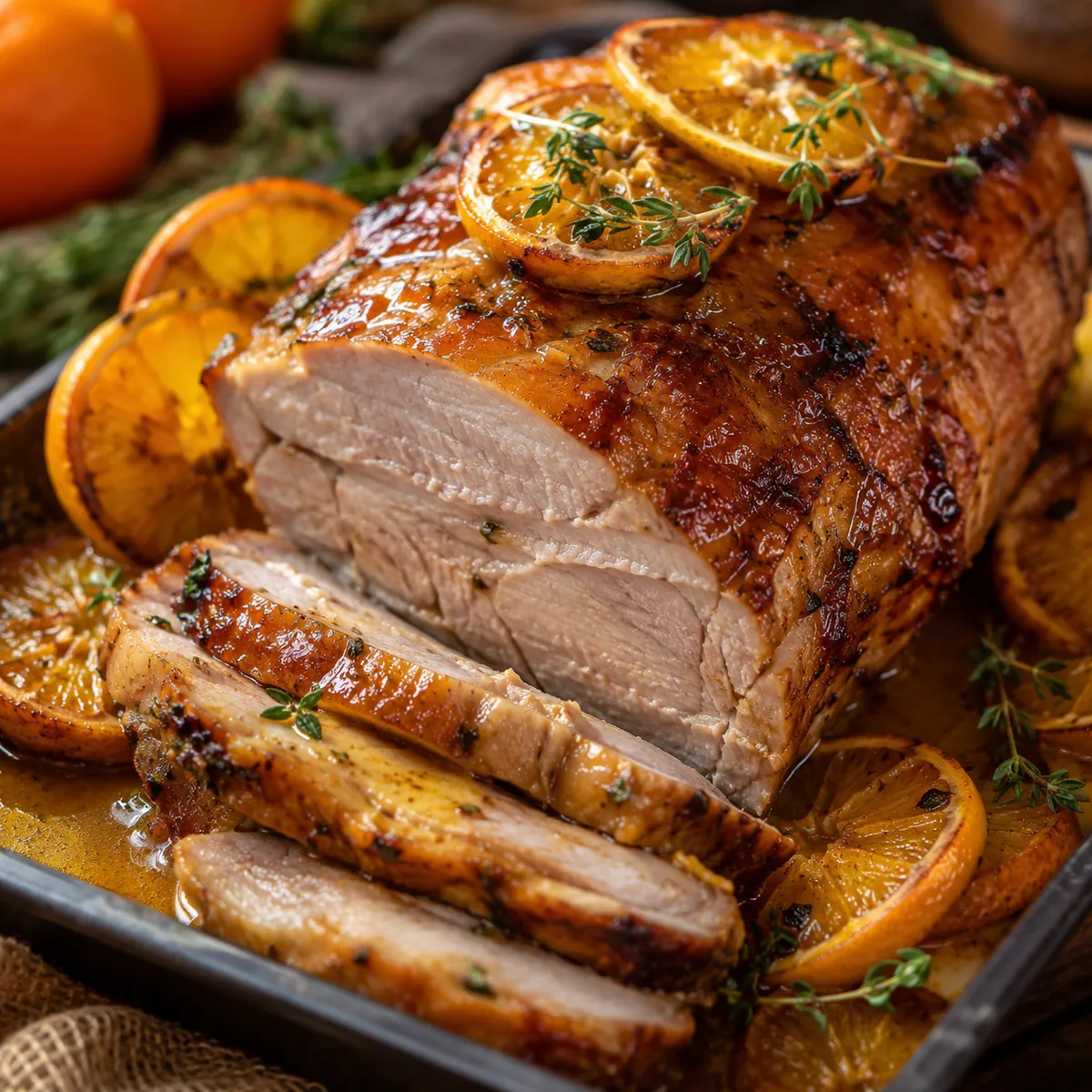 Pernil Assado com Laranja