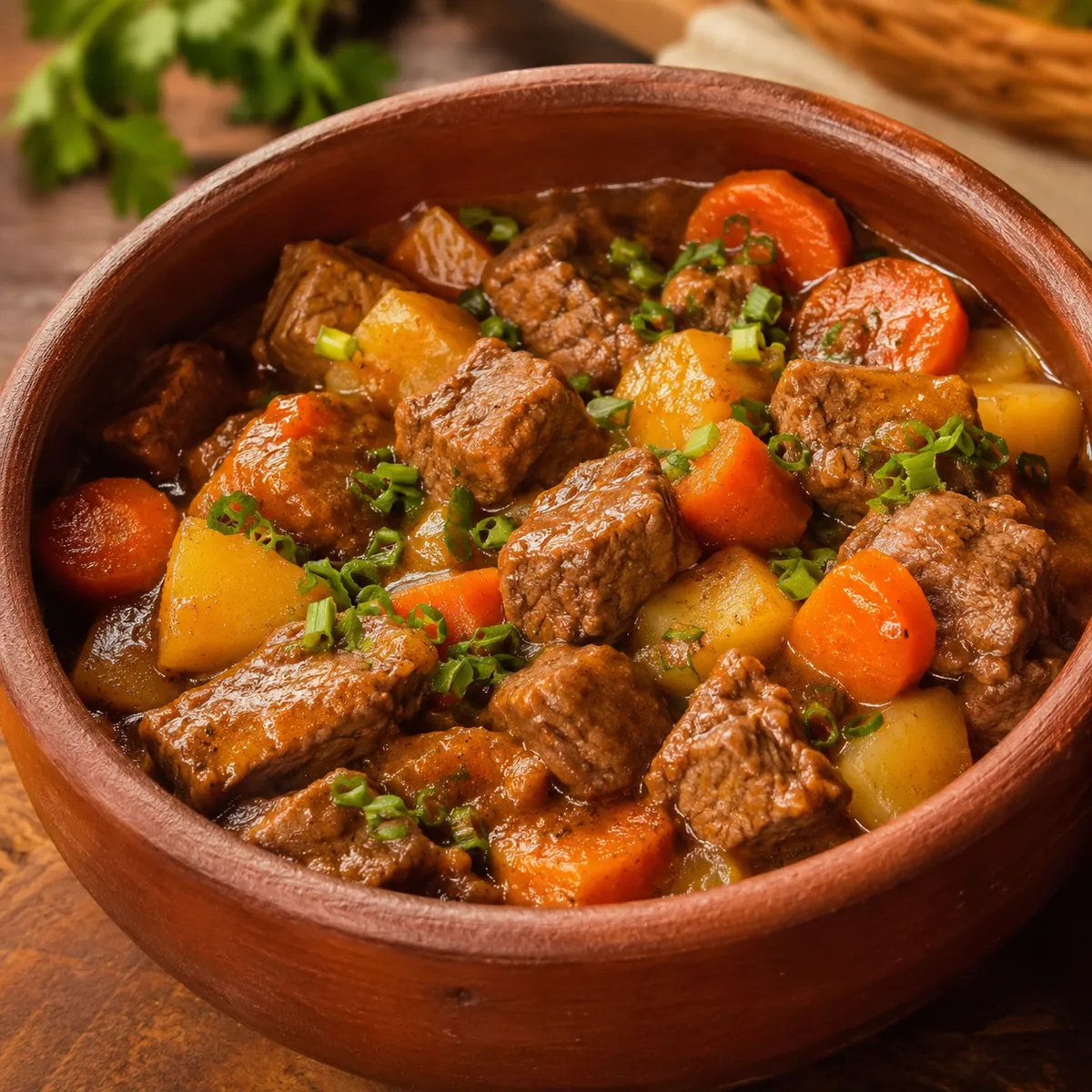 Picadinho de Carne com Batata e Cenoura