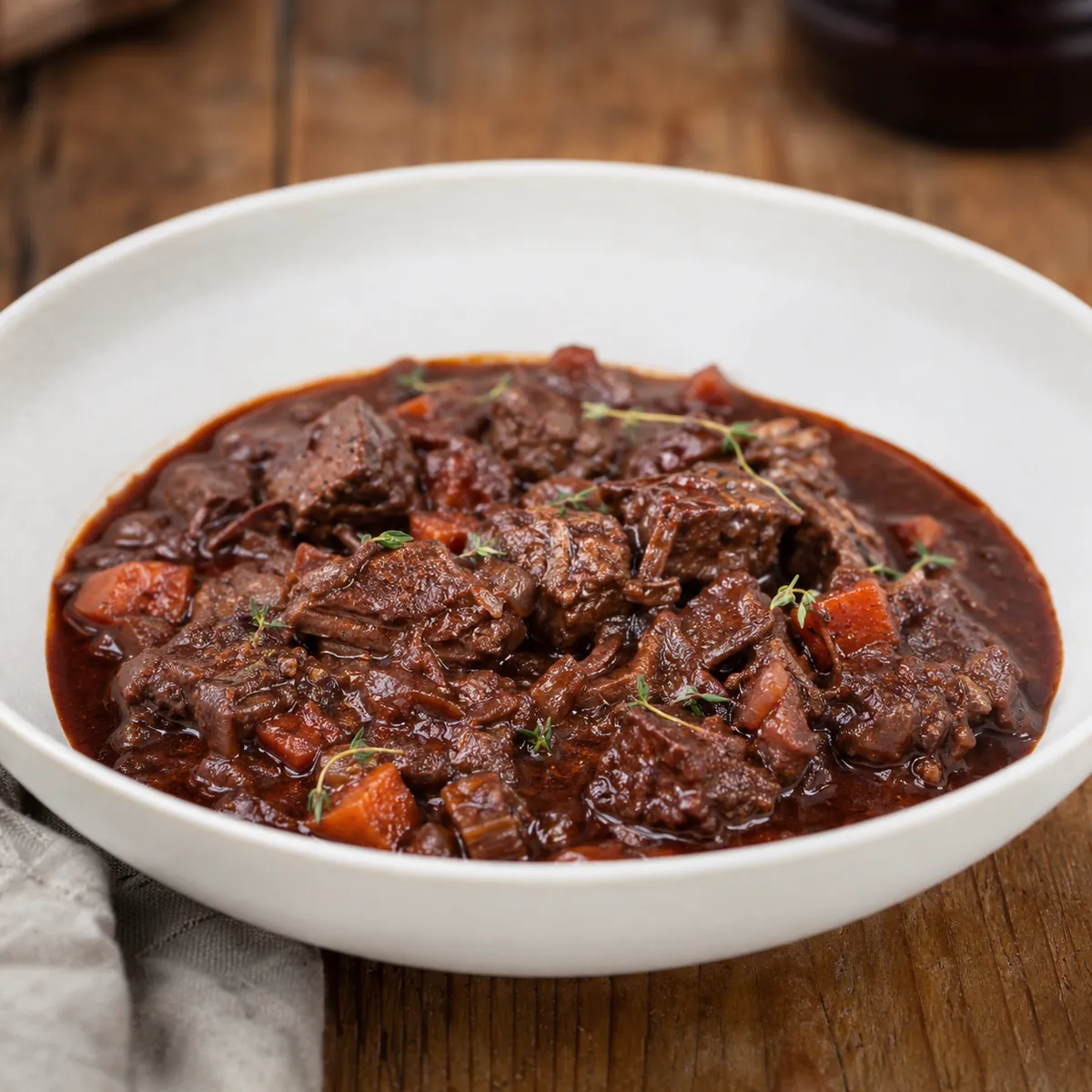 Ragú de Carne ao Vinho Tinto
