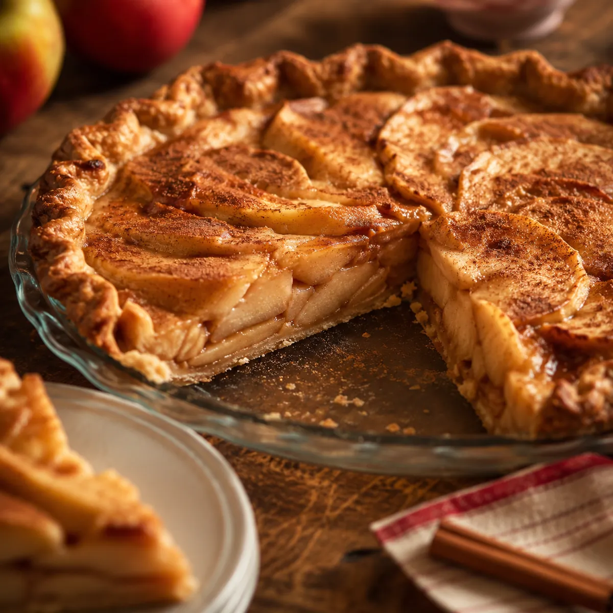 Torta de Maçã Caseira com Canela