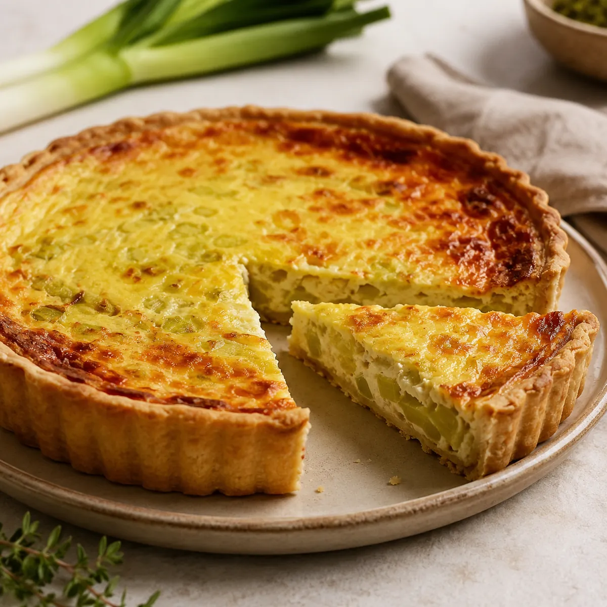Quiche de Alho-poró