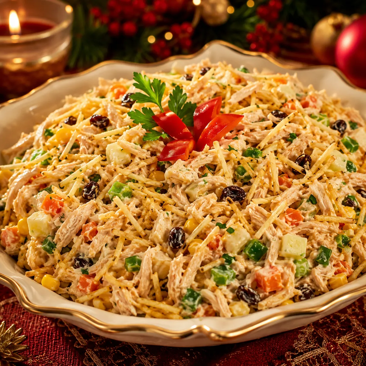 Salpicão de Frango Especial de Natal