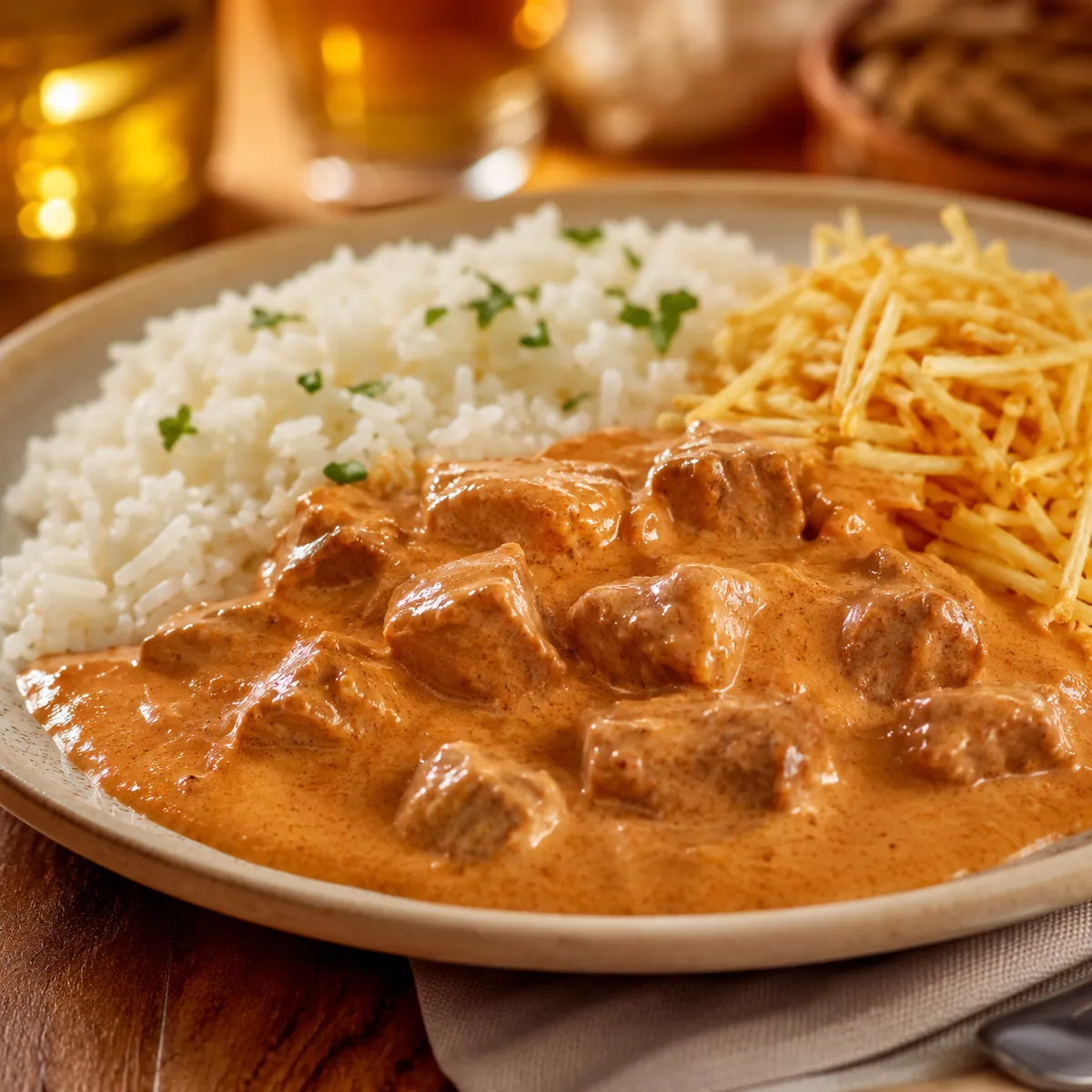 Strogonoff de Carne Tradicional