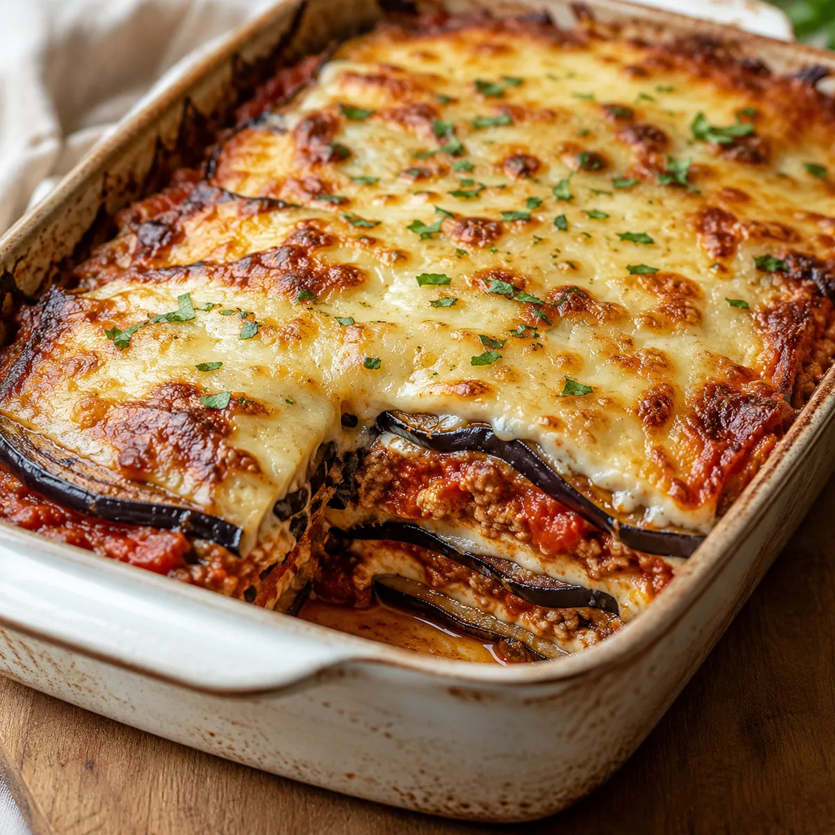 Lasanha de Berinjela Low Carb