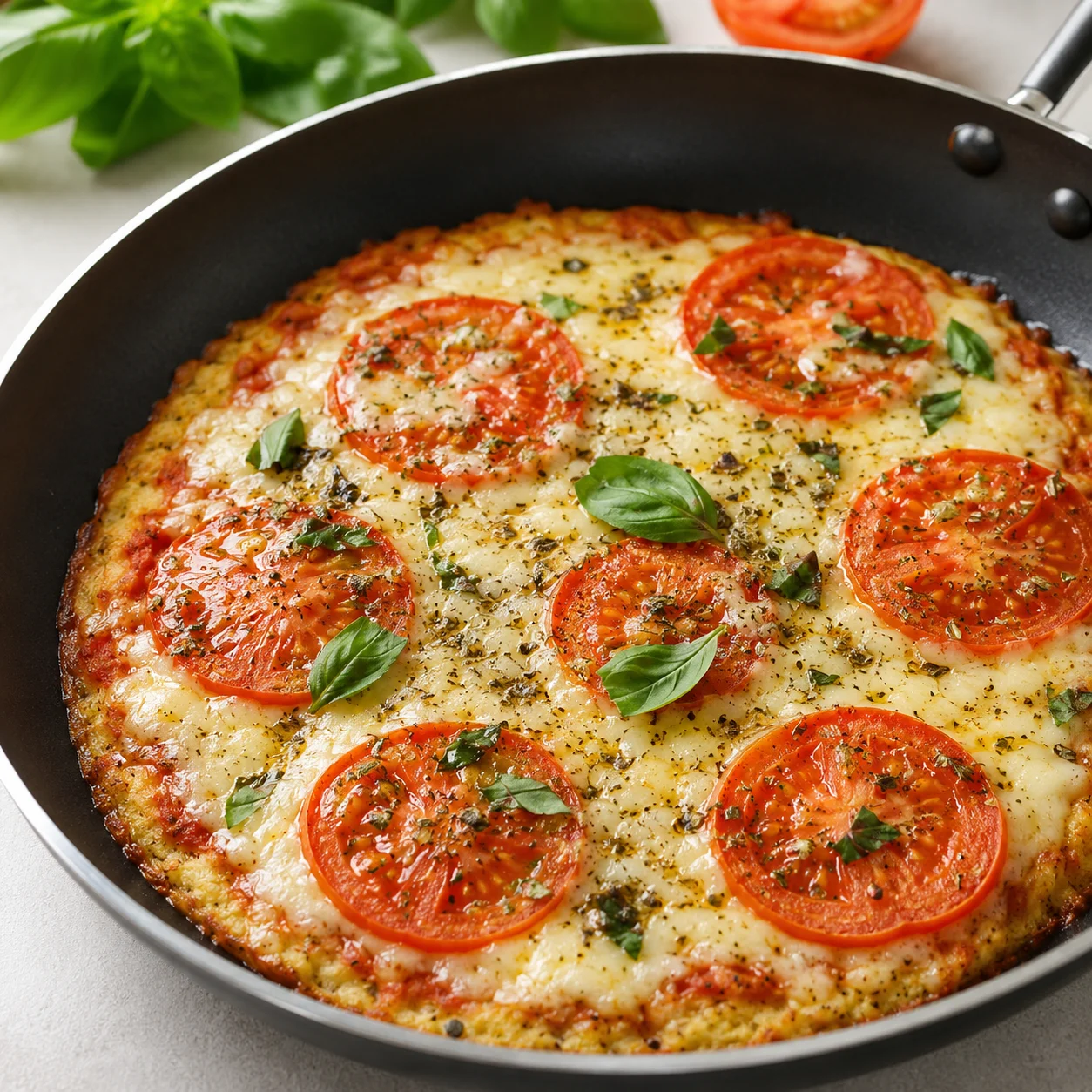 Pizza Low Carb de Frigideira