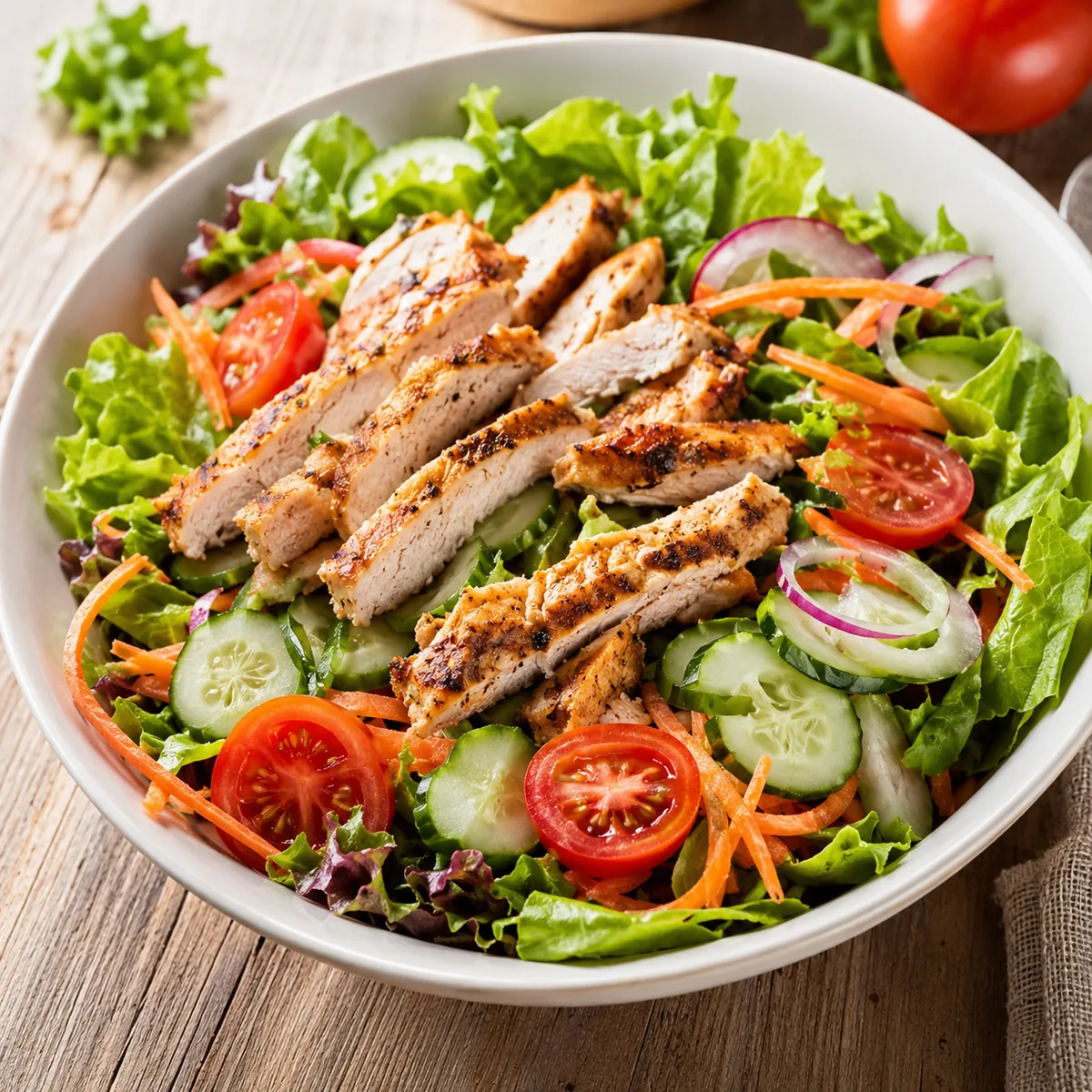 Salada de Frango Grelhado