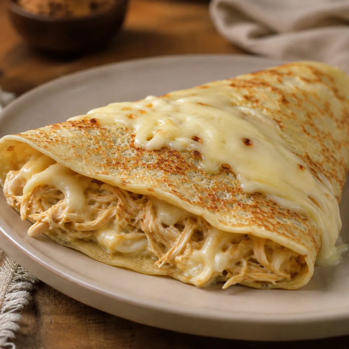 Crepe de Frango com Catupiry