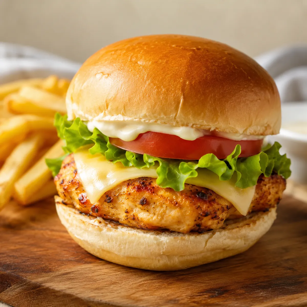 Hambúrguer de Frango Caseiro