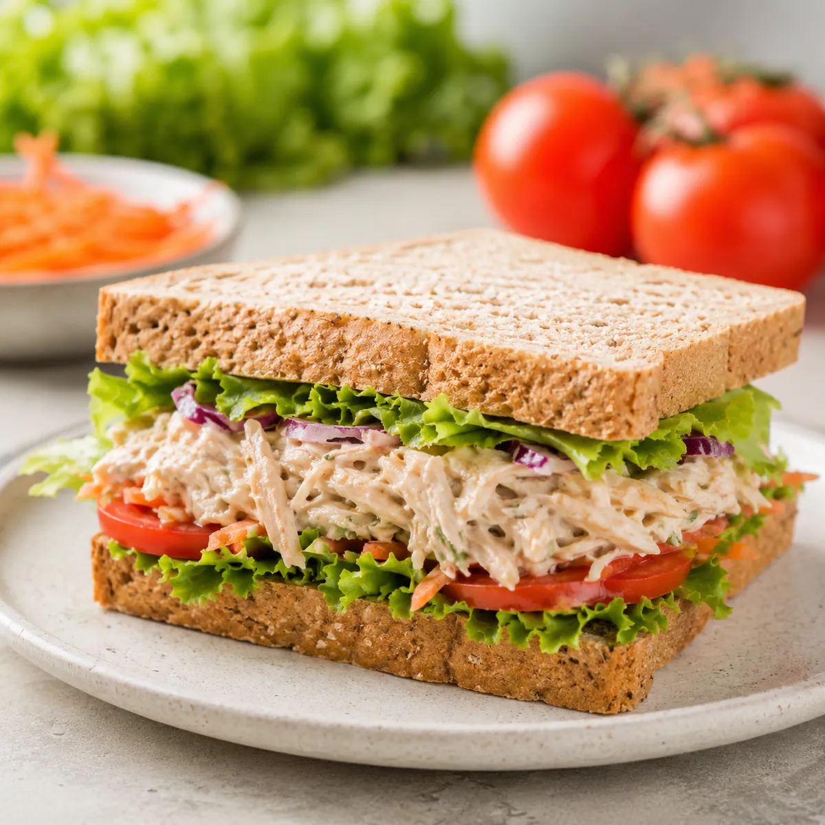Sanduíche Natural de Frango com Salada