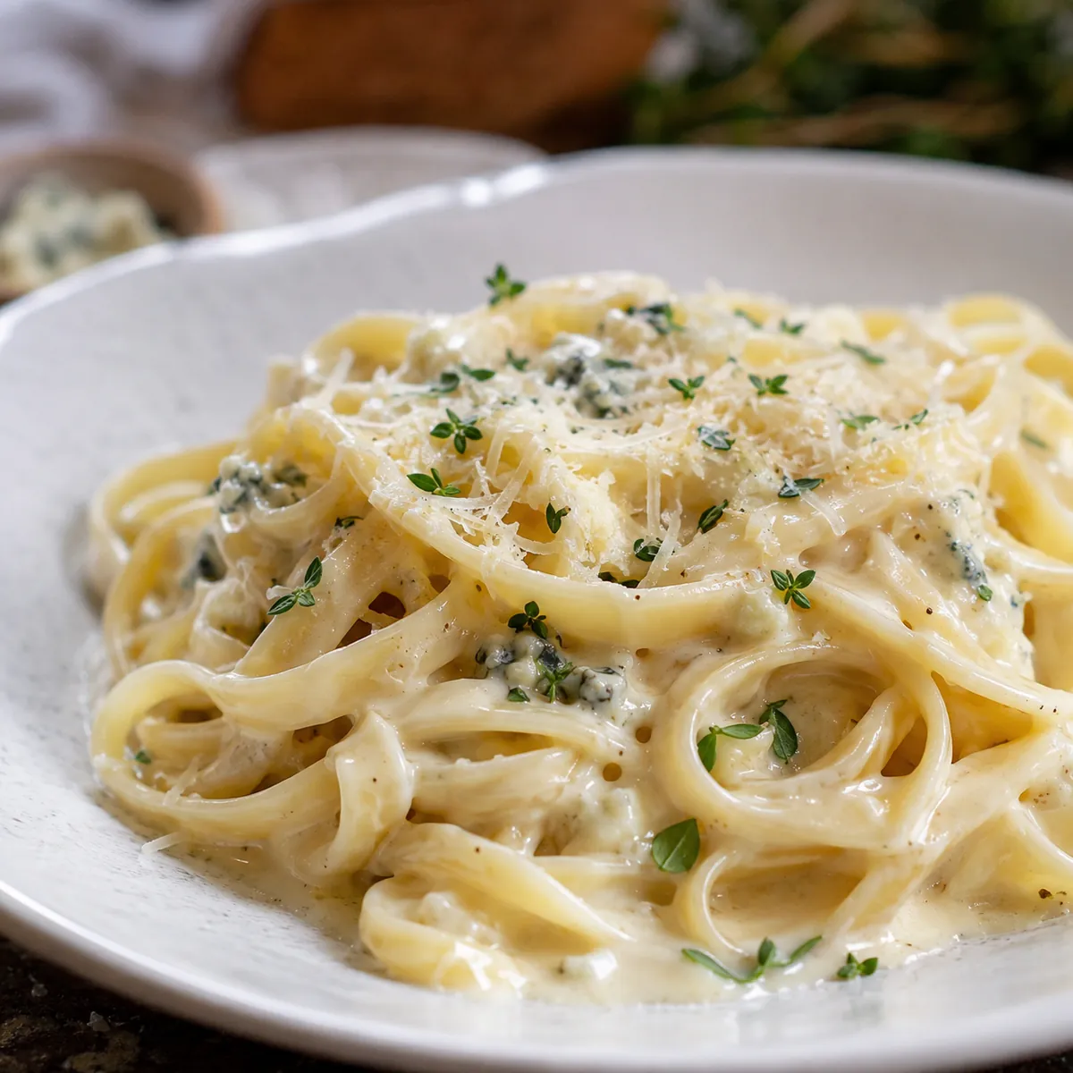 Fettuccine ao Molho de Quatro Queijos