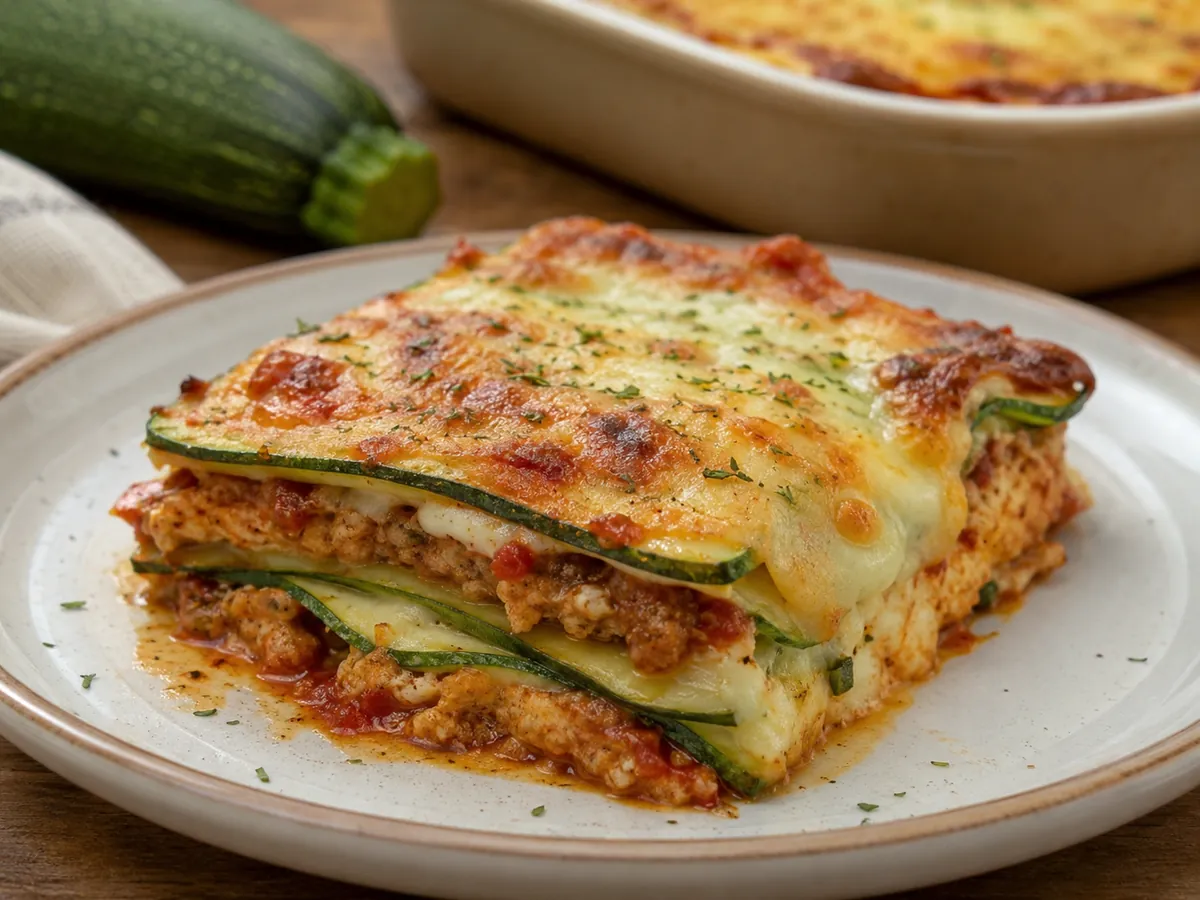 Lasanha de Abobrinha Low Carb