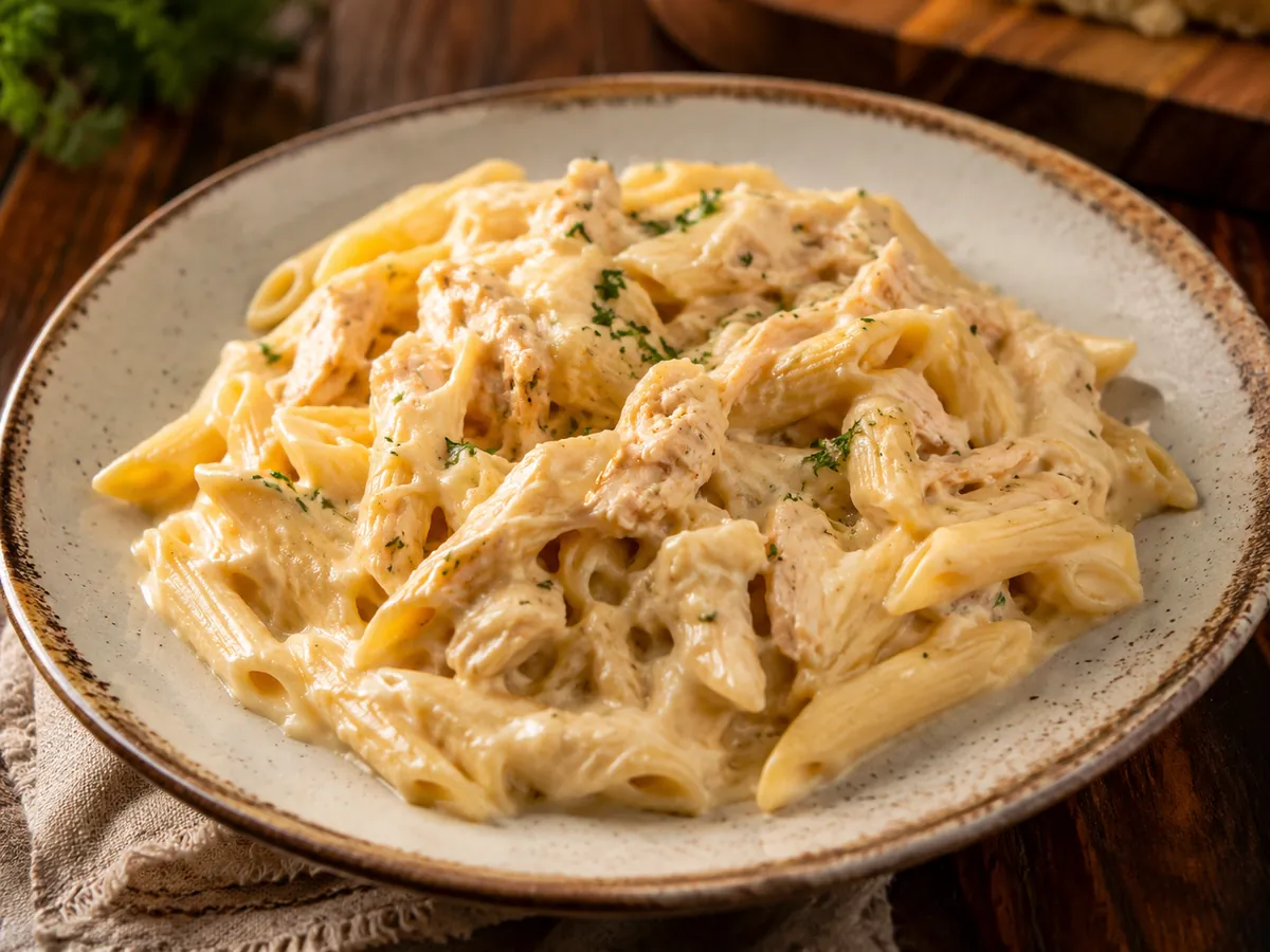 Macarrão com Frango e Catupiry