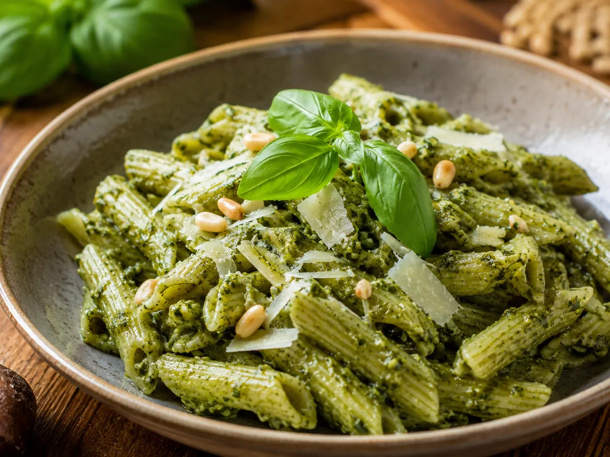 Penne com Molho Pesto