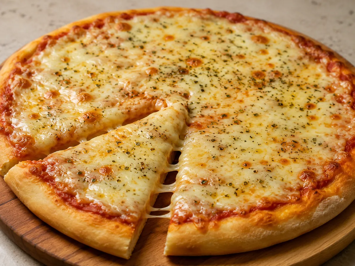 Pizza Caseira de Muçarela