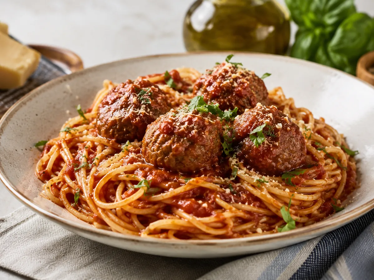 Spaghetti com Almôndegas