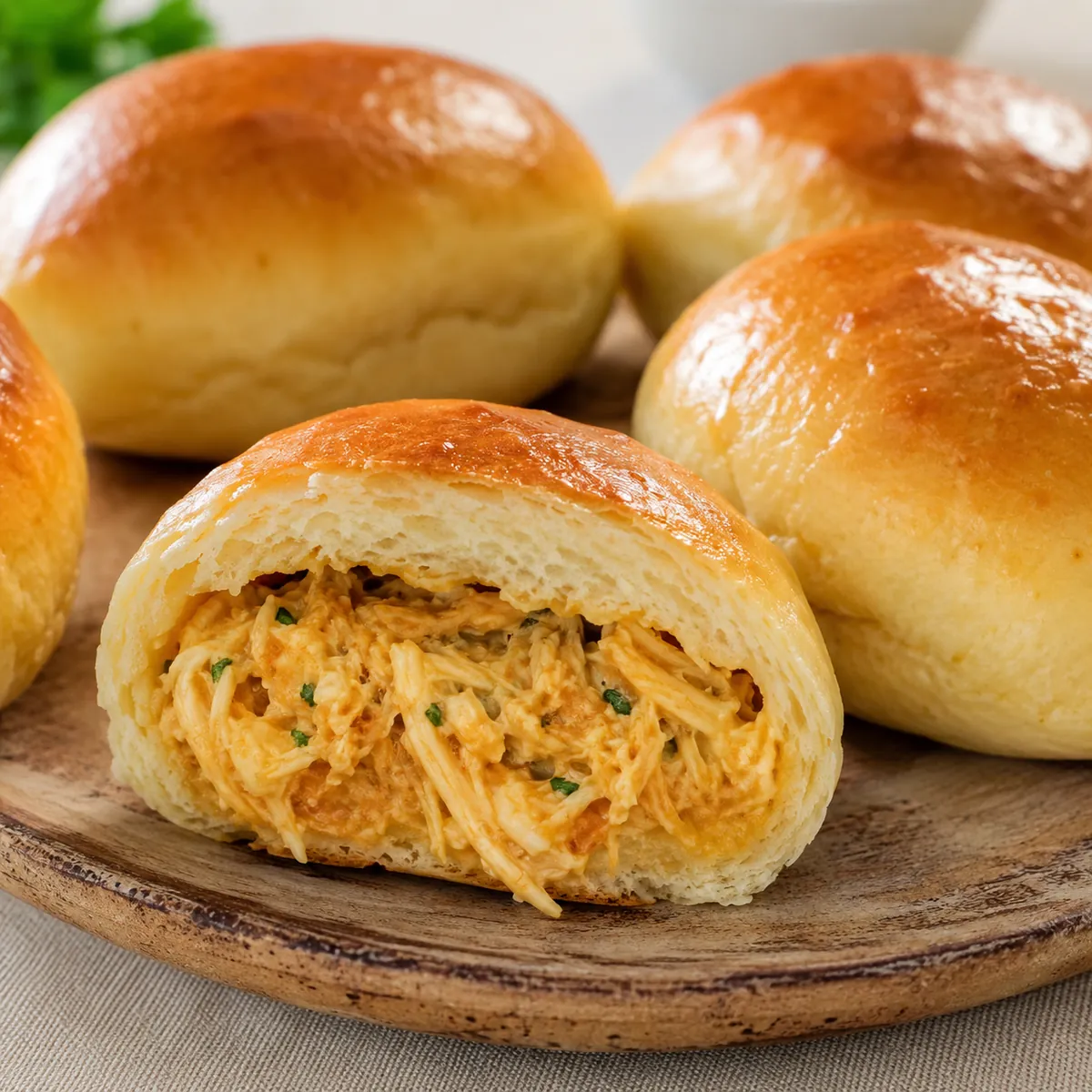 Pão de Batata Recheado com Frango