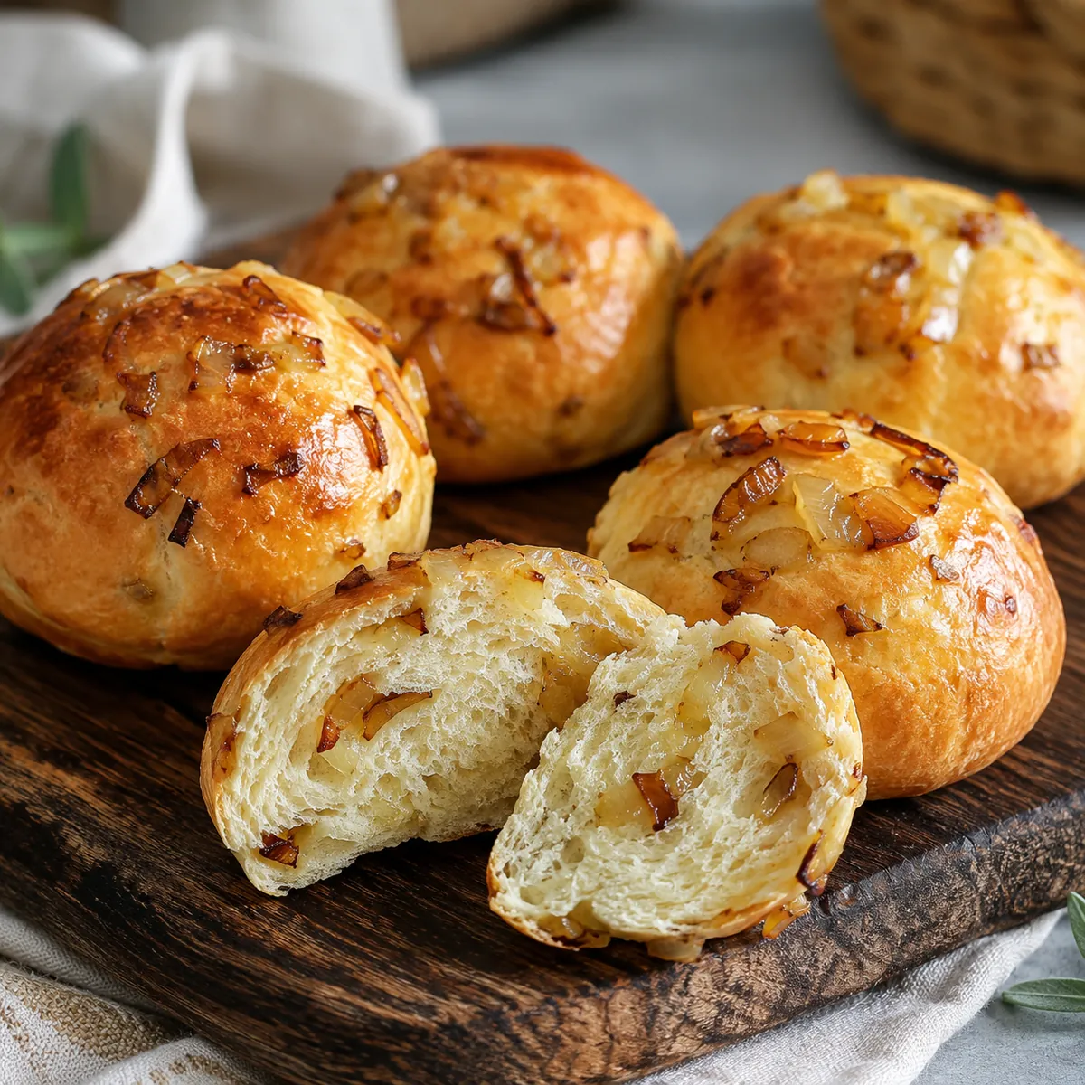 Pão de Cebola Caseiro