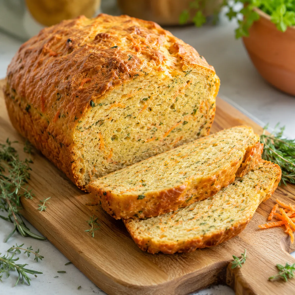 Pão de Cenoura com Ervas