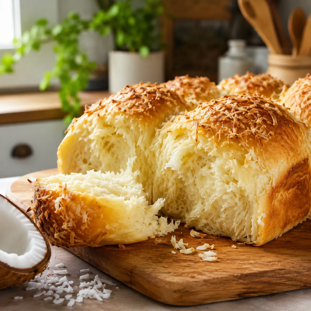 Pão de Coco Caseiro
