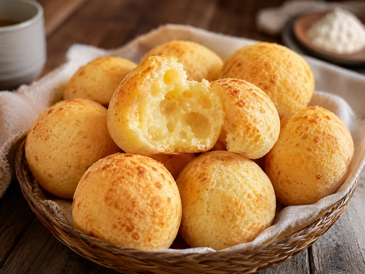 Pão de Queijo de Tapioca com Polvilho Doce