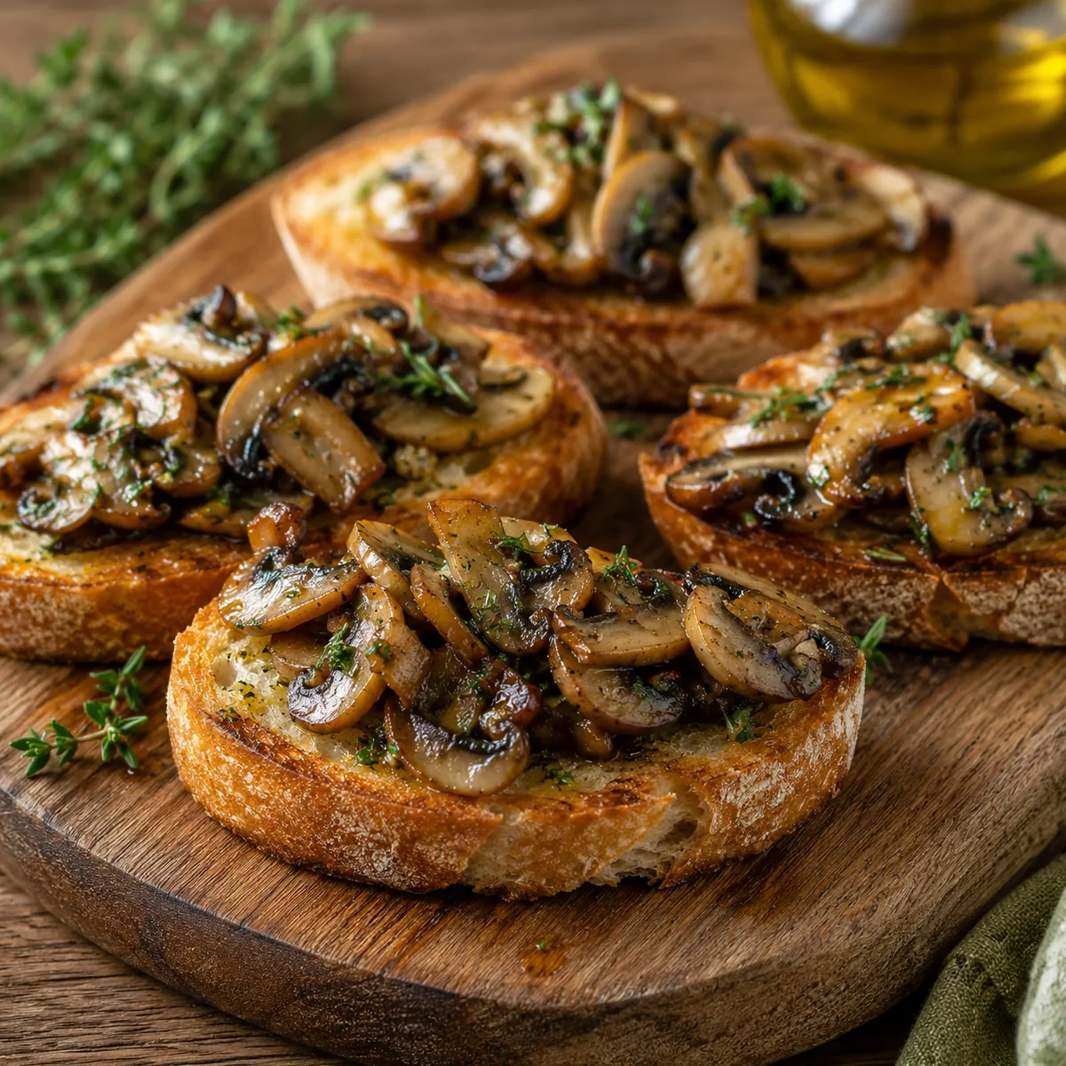 Bruschetta de Cogumelos