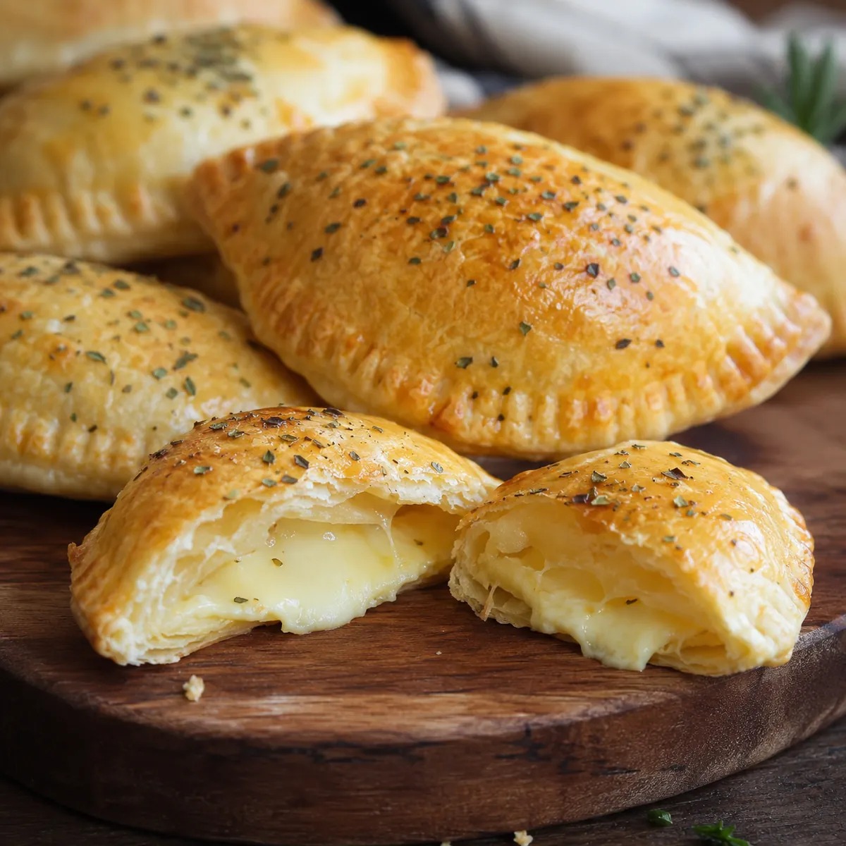 Pastel de Queijo Assado com Orégano