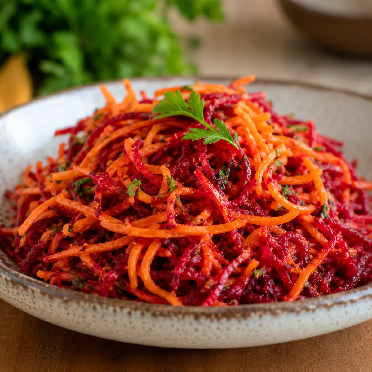 Salada de Cenoura e Beterraba Raladas