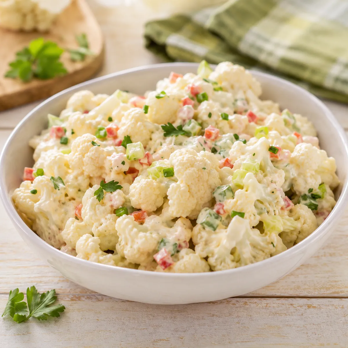 Salada de Couve-Flor Cremosa